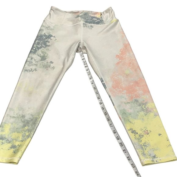CALIA Essential Collection No‎ Seam Tie Dye Lemon Ice Leggings Size L - Picture 8 of 10